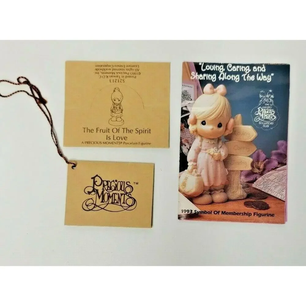 Precious Moments 1993 The Fruit Of The Spirit‎ Is Love Porcelain Figurine U135